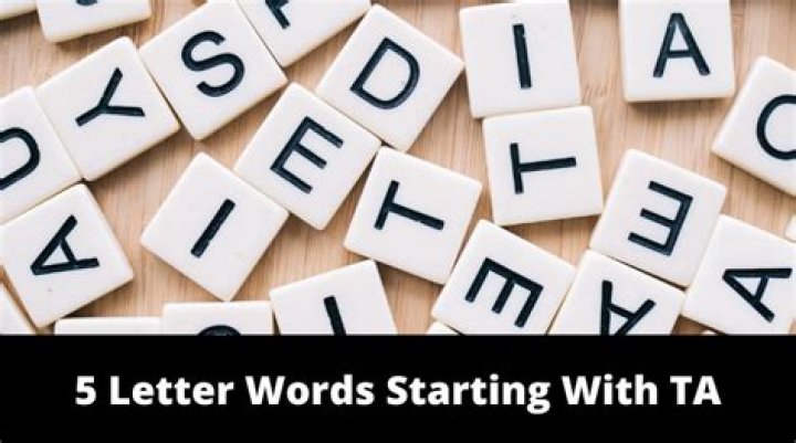 5 Letter Words Starting with TA All Words List