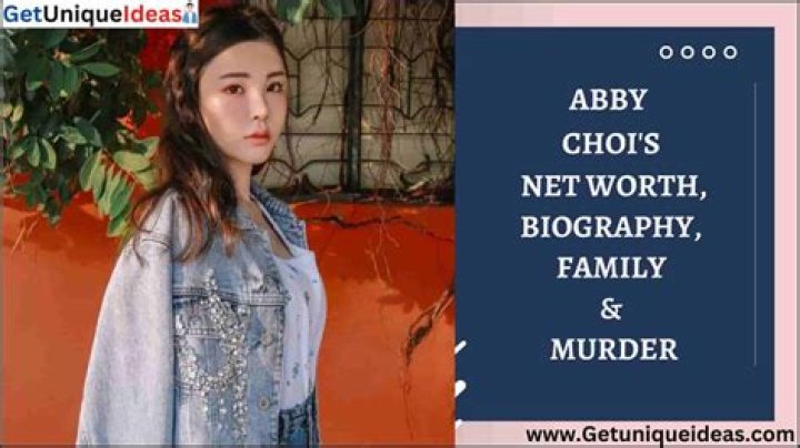 Abby Choi's Tragic Story: A Look At Her Life and Net Worth