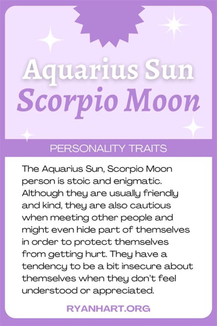 Aquarius Sun with Scorpio Moon and Scorpio Rising — Truly Divine