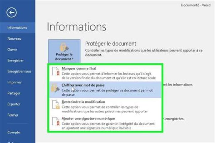 Comment protéger un document Word par un mot de passe ?