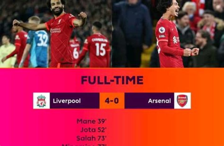 FT: Liverpool 4-0 Arsenal, Reds Dismantle GUNNERS! (Match Report And Highlight)