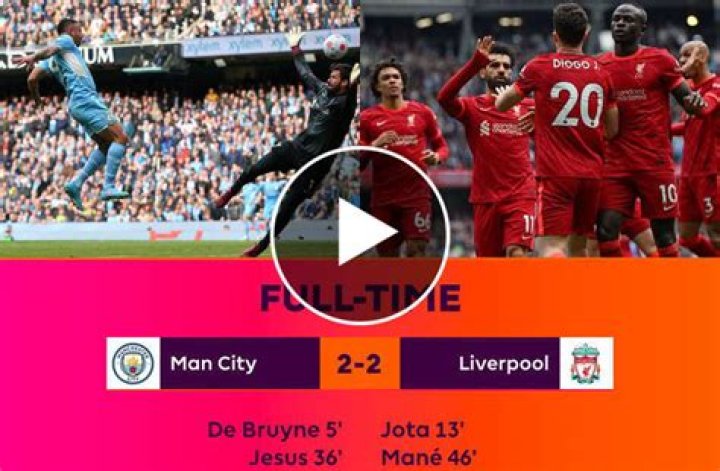 FT: Man City 2-2 Liverpool, Rivalry Ends In DRAW! (VIDEO HIGHLIGHTS)