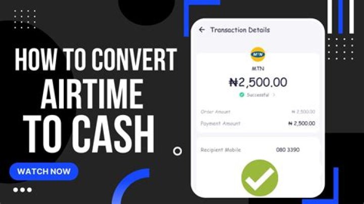 How To Convert Airtime To Cash