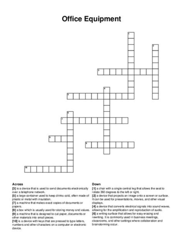 Mirror Classic Relating to office work Crossword Clue, Relating to office work Answer