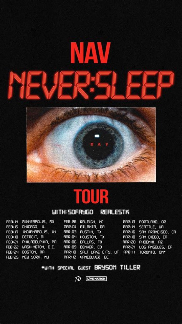 NAV Announces Never Sleep ‘23 Tour