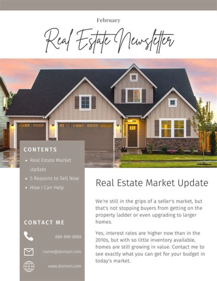 Real Estate Newsletter - The A