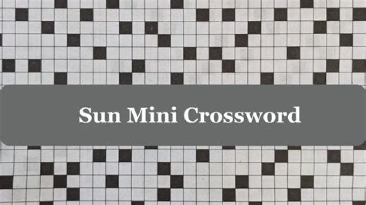 Sun Mini Crossword Puzzle Answers Today