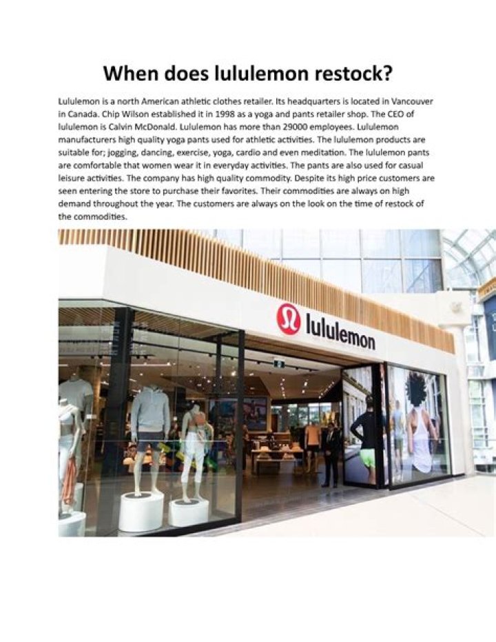When Does Lululemon Restock? – Complete Guide 2022